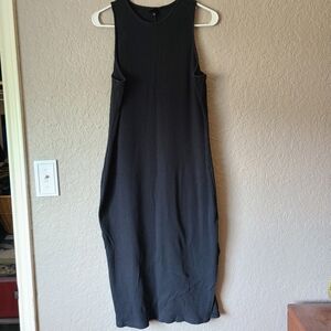 Who What Wear Black Sleeveless Maxidress